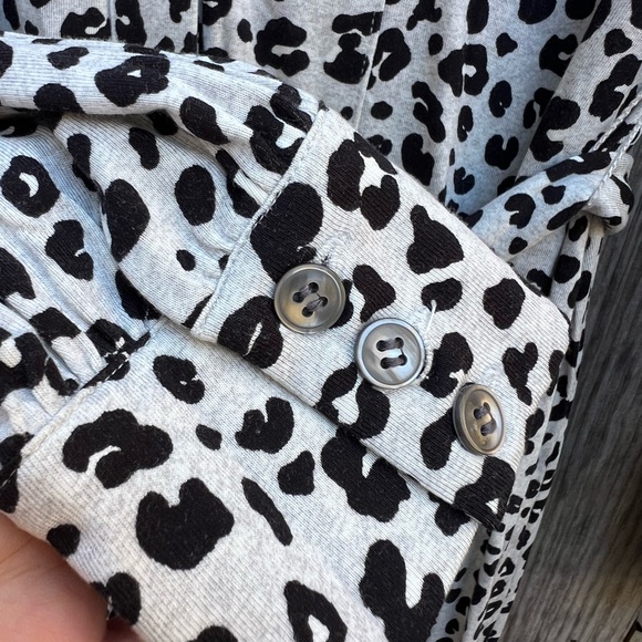 ANN TAYLOR LOFT Leopard Print Midi Shirt Women’s Dress Women’s 6 NWT NEW - Picture 8 of 14